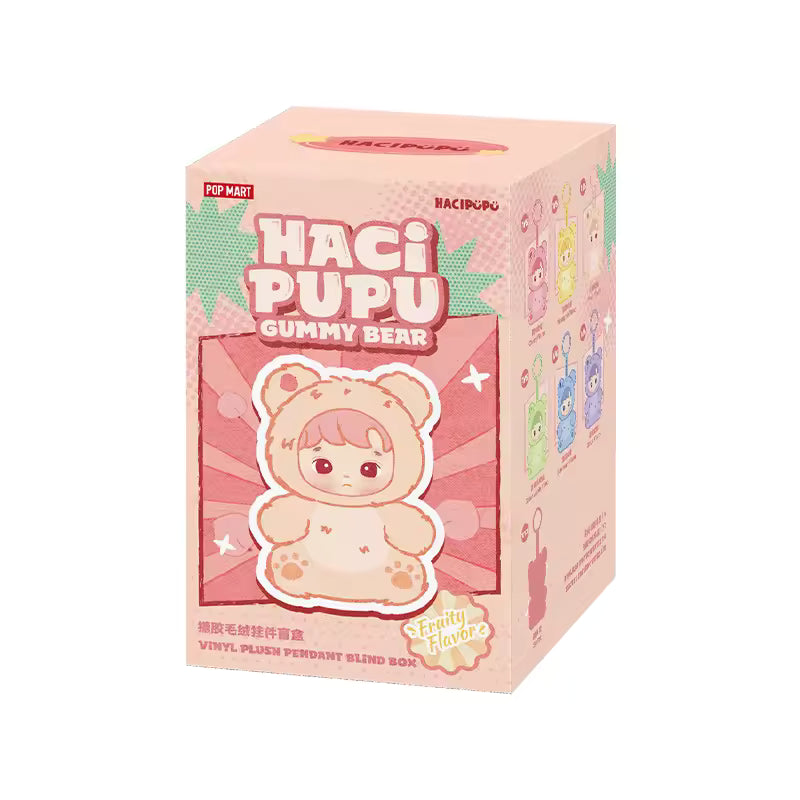 POP MART HACIPUPU Gummy Bear Series-Vinyl Plush Pendant Mystery Box